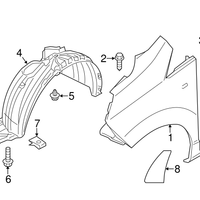 New Genuine Nissan NV200 Front Fender Stiffener Left OE 631233LM1C