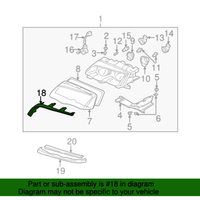 New Genuine BMW Cover Strip Right (2002-2005) OE 63126921860