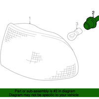 New Genuine BMW Bulb Socket (1995-2000) OE 63138361003