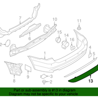 New Genuine BMW Reflector Rear Left (2013-2019) OE 63147847165