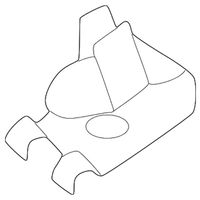 New Genuine BMW Fog Lamp Clamp (1999-2001) OE 63178380056
