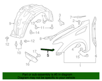 New Genuine Nissan / Infiniti Stay-Front Fender,Rh 631801LA0A OEM