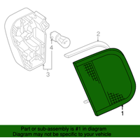 New Genuine BMW Tail Light Led Right Sid (2004-2006) OE 63216920700