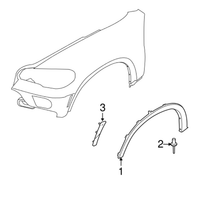 New Genuine BMW Side Marker Reflector Left (2007-2010) OE 63217162547