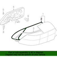New Genuine BMW Tail Light Gasket (1996-2002) OE 63218389724