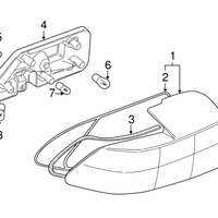 New Genuine BMW Tail Light Gasket (1996-2002) OE 63218389724