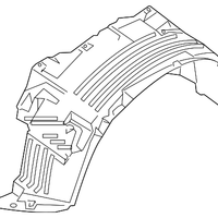 New Genuine Nissan Protector-Front Fender,Lh 63841EA800 / 63841-EA800 OEM