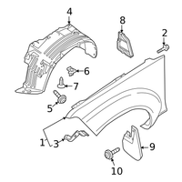 New Genuine Infiniti Clip 638489Y000 OEM