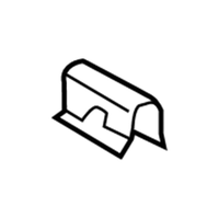 New Genuine Mercedes-Benz Window Trim Strip Clip Clamp (x1) OE 0049885678
