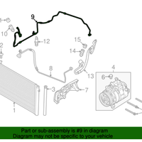 New Genuine BMW Pressure Hose Assembly Compresso (2009-2011) OE 64509145002