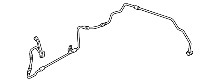 New Genuine BMW Pressure Hose Assembly Compresso (2009-2011) OE 64509145002