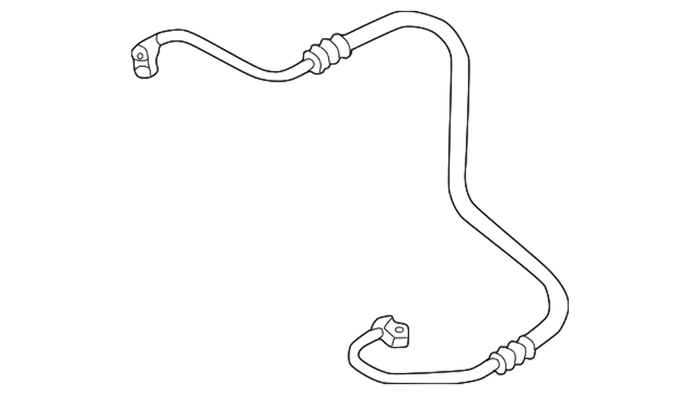 New Genuine BMW Condenser Dryer Pressure Hos (1999-2006) OE 64536904013