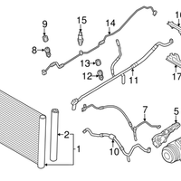 New Genuine BMW Pressure Hose Assembly (2010-2017) OE 64539209718