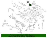 New Genuine Infiniti Bracket Assy-Canister 64824CD000 OEM
