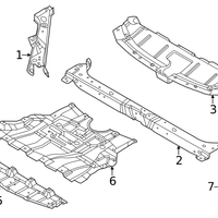 New Genuine Nissan Cover-Front Under,Lh 648396RA0A OE