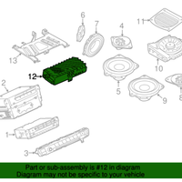 New Genuine BMW Amplifier Hifi System (2014-2015) OE 65126841966