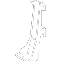 New Genuine Nissan Bracket-Hood Lock Control 653265AA0B / 65326-5AA0B OEM
