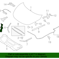 New Genuine Nissan Bracket-Hood Lock Control 653265AA0B / 65326-5AA0B OEM