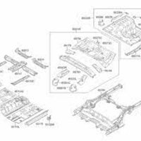 Genuine Hyundai Elantra Rear Body Panel Floor Side Left OE 655313X000