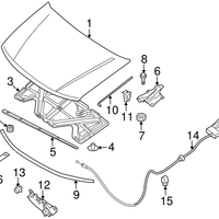New Genuine Nissan Male Assy Hood Lock 65601ZS00A / 65601-ZS00A OEM