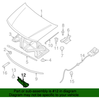 New Genuine Nissan Male Assy Hood Lock 65601ZS00A / 65601-ZS00A OEM
