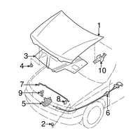 New Genuine Nissan Grommet-Rod OE 657738J02A
