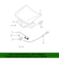 New Genuine Nissan Grommet-Rod OE 657738J02A