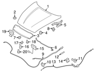 New Genuine Nissan Hood Prop Rod Grommet Support (2009-2026) OE 65773AX000