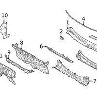 Genuine Nissan OE Seal-Hood 66830-6RR0A