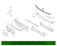 Genuine Nissan OE Seal-Hood 66830-6RR0A