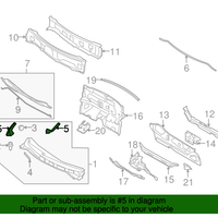 Genuine Nissan Rh Cover-Front Fender OEM 66894EL000