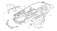 Genuine Maserati Ghibli Front Fender Mudguard Rear Upper Edge Right OE 673001662