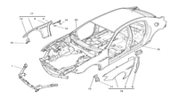 Genuine Maserati Ghibli Front Fender Mudguard Rear Upper Edge Left OE 673001662