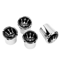 New Genuine Maserati Valve Stem Cap Cover Black Set OE 673003147
