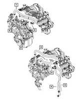 New Genuine Jeep Commander Heater Hose Supply (2006-2010) OE 68000977AB