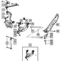New Genuine Mopar Absorber Suspension OE 68001151AB