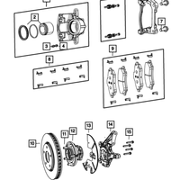 New Genuine Mopar Pin Disc Brake OE 68003706AA