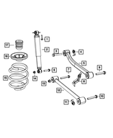New Genuine Mopar Spring Rear Coil 2007-2018 OE 68004258AA