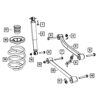 New Genuine Mopar Spring Rear Coil 2007-2018 OE 68004459AA