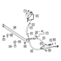 New Genuine Mopar Pwr Strg Power Steering Return OE 68006671AA