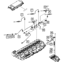 New Genuine Mopar Seal Fuel Injector OE 68015004AA