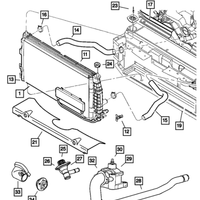New Genuine Mopar Engine Thermostat Assembly Coolant (1998-2011) OE 68027789AA