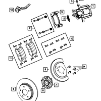 New Genuine Mopar Spring Parking Brake Return OE 68029891AB