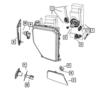 New Genuine Mopar Park And Turn Signal Socket (2008-2012) OE 68032802AA