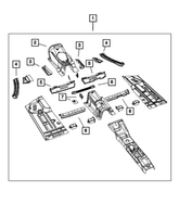 New Genuine Mopar Extension Front Side Rail OE 68043925AA