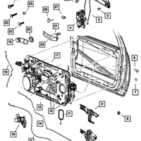 New Genuine Mopar Motor Window Regulator 2020-2024 OE 68044805AB