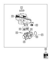 New Genuine Mopar Switch Brake Fluid Level OE 68048550AA