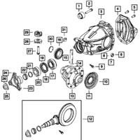 New Genuine Mopar Axle Spindle Output Shaft Seal (2010-2014) OE 68049799AA