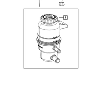 New Genuine Mopar Cap Power Steering Reservoir OE 68053132AA