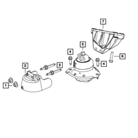 New Genuine Mopar Insulator OE 68062143AH
